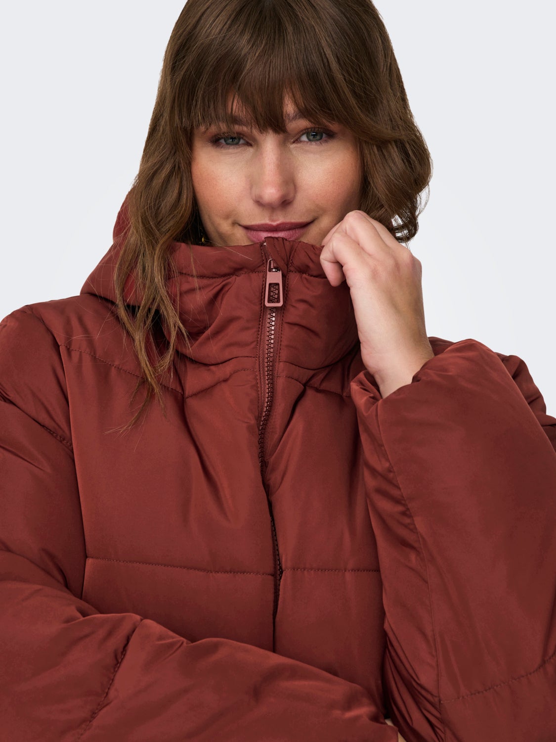 Curvy long puffer jacket