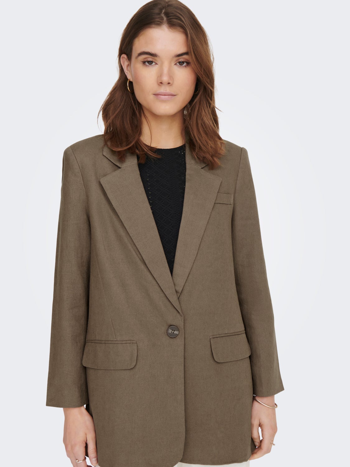 Oversize Fit Reverse Blazer