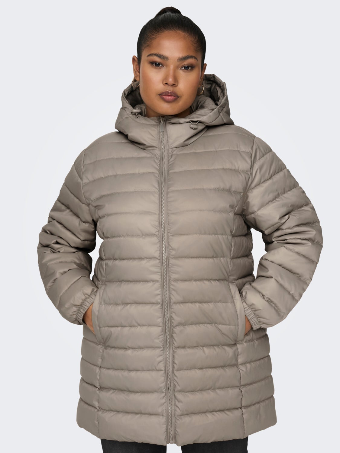 Curvy long Quilted jacket