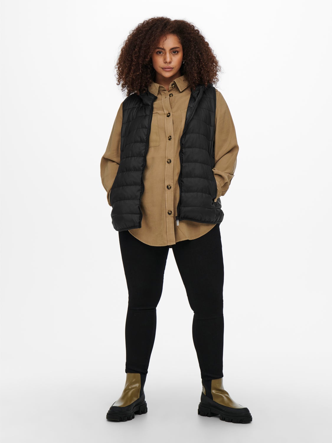 Curvy hood Waistcoat