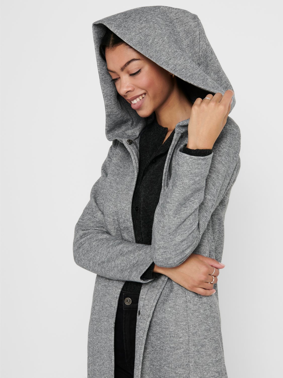 Coat with hood