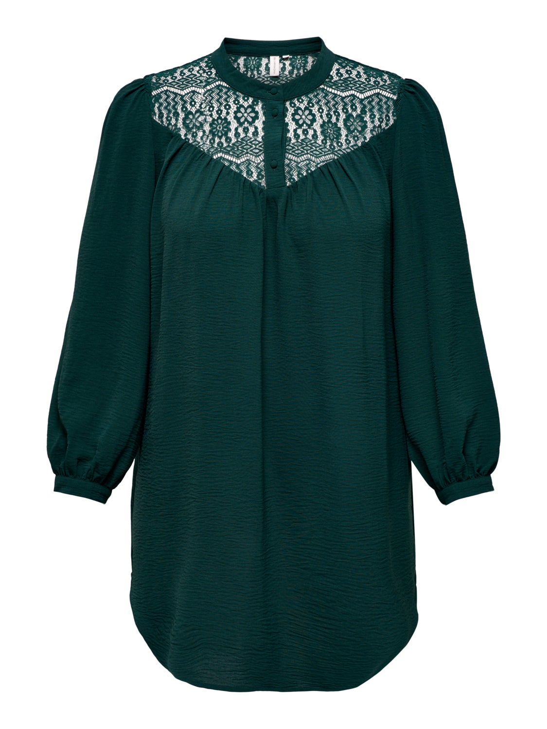 Curvy Long shirt with lace