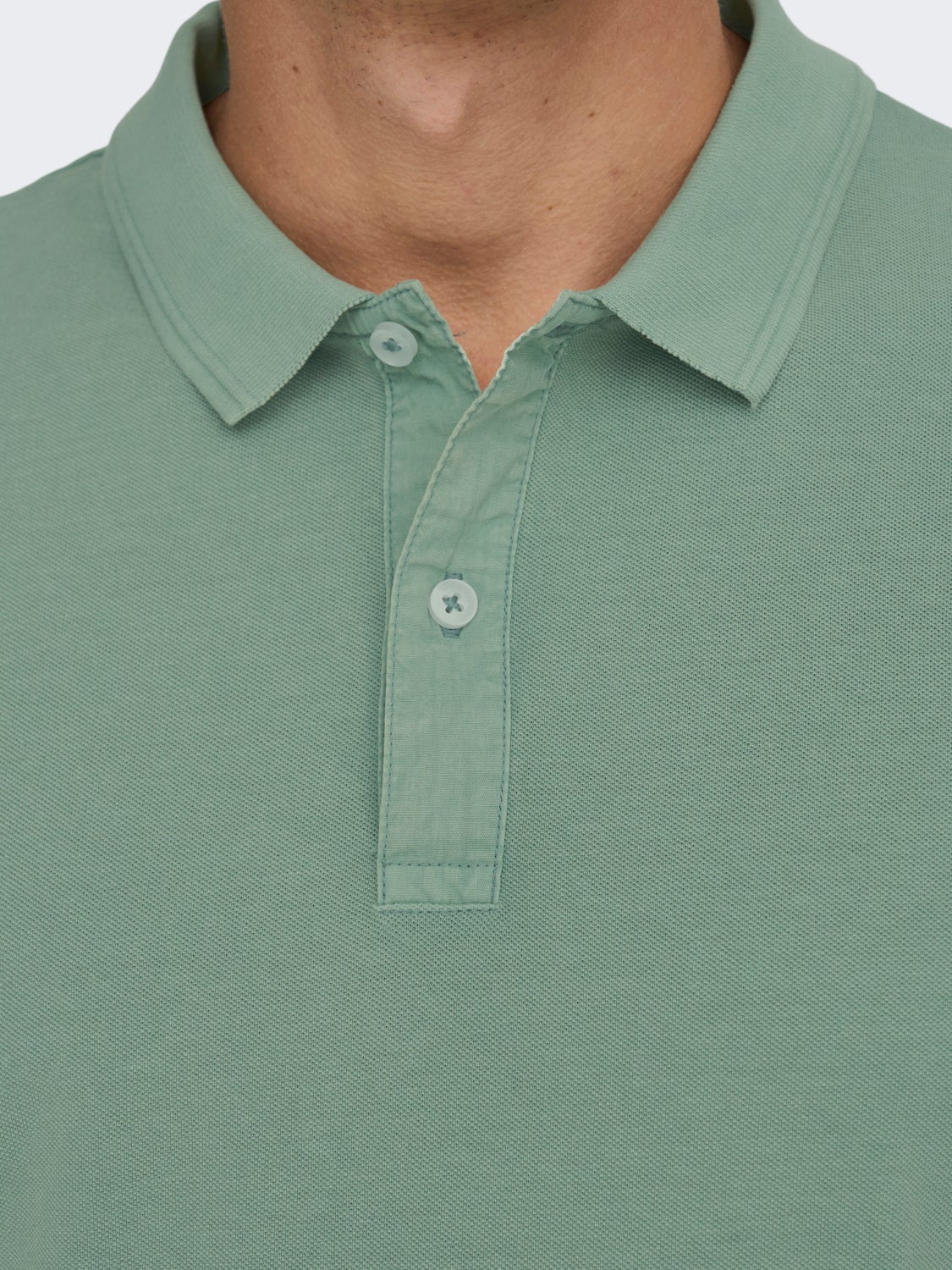 Slim Fit O-Neck Polo-Shirt