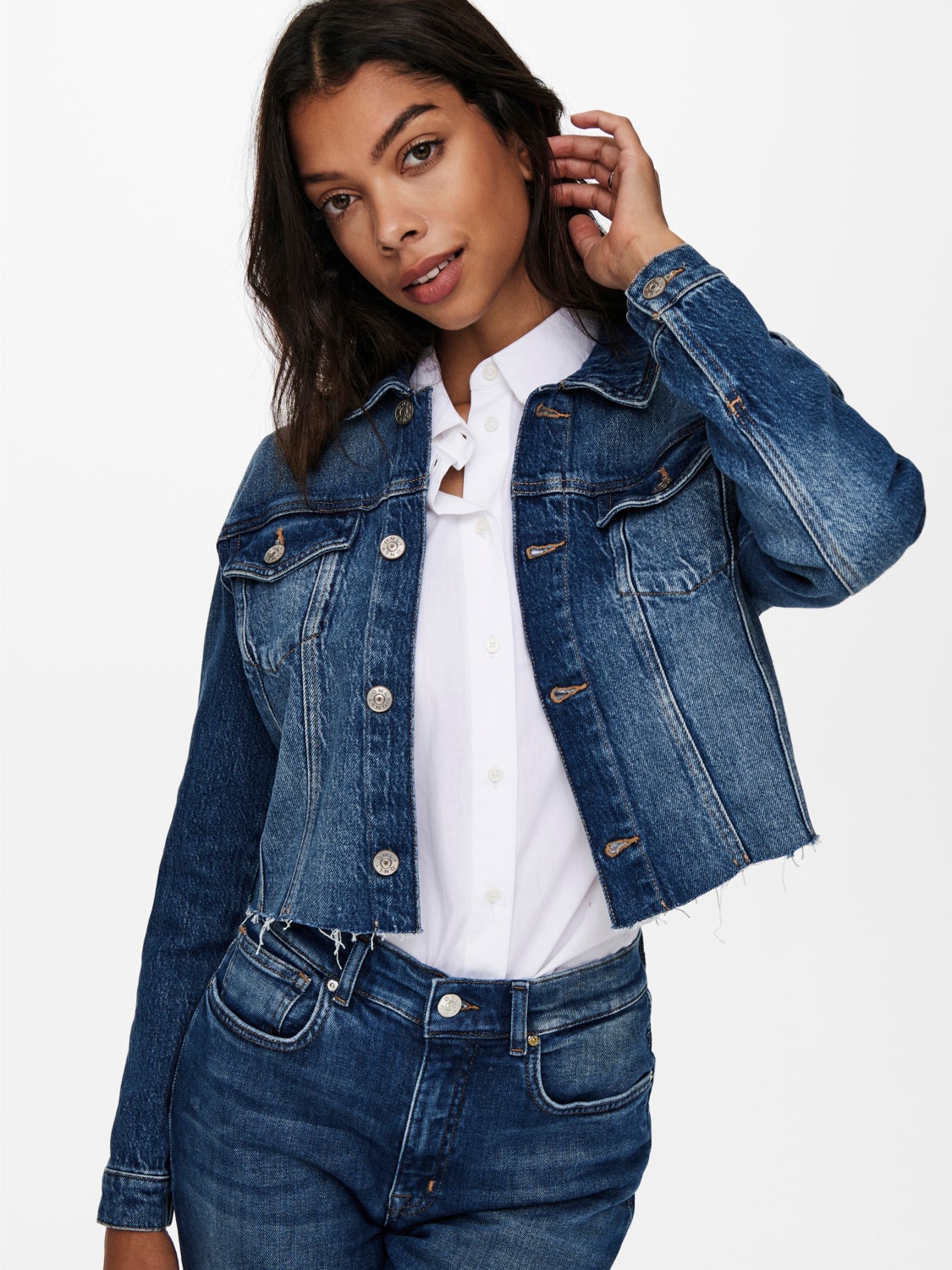 Cropped Denim jacket