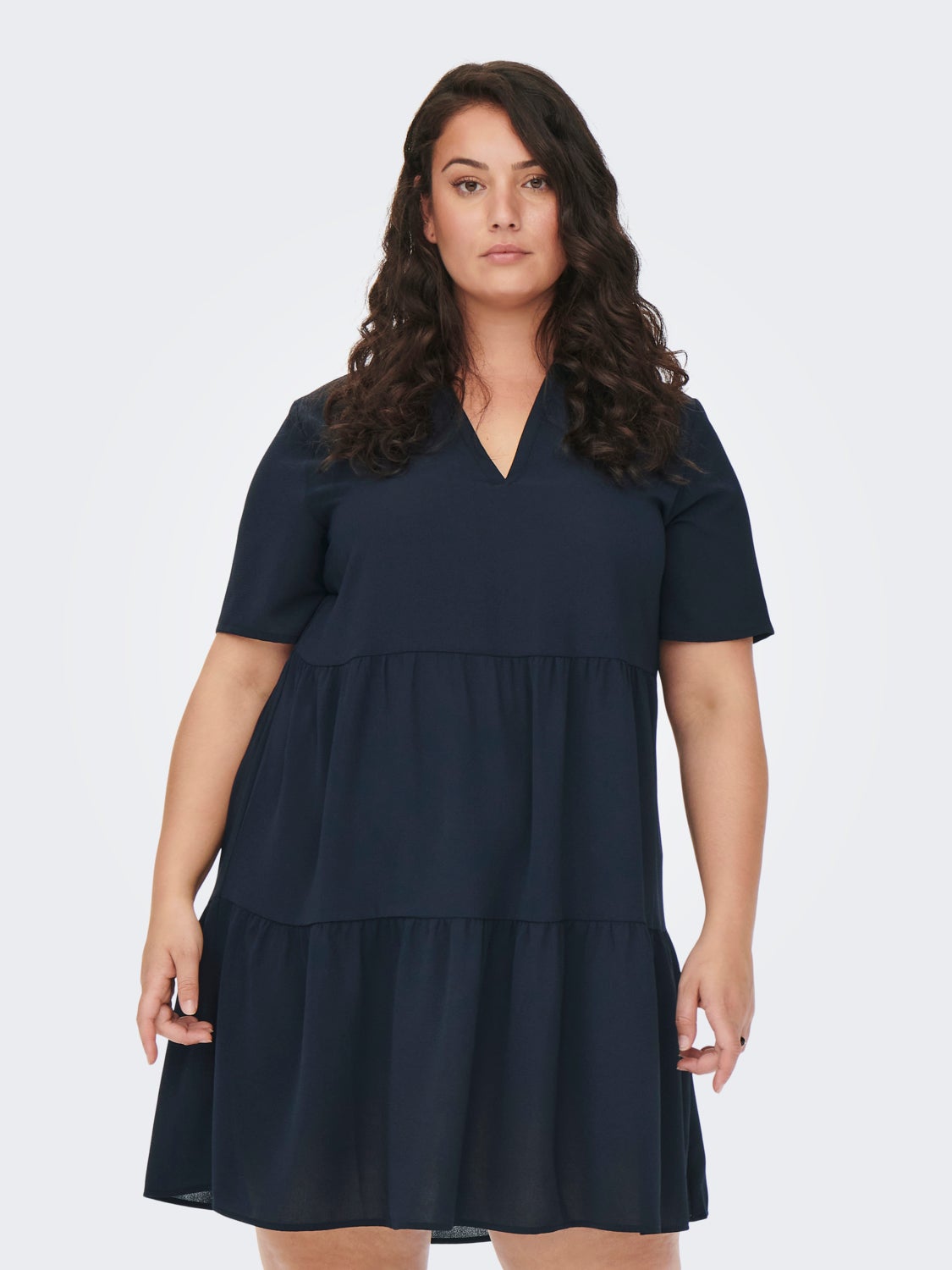 Curvy 2/4 Sleeve Dress