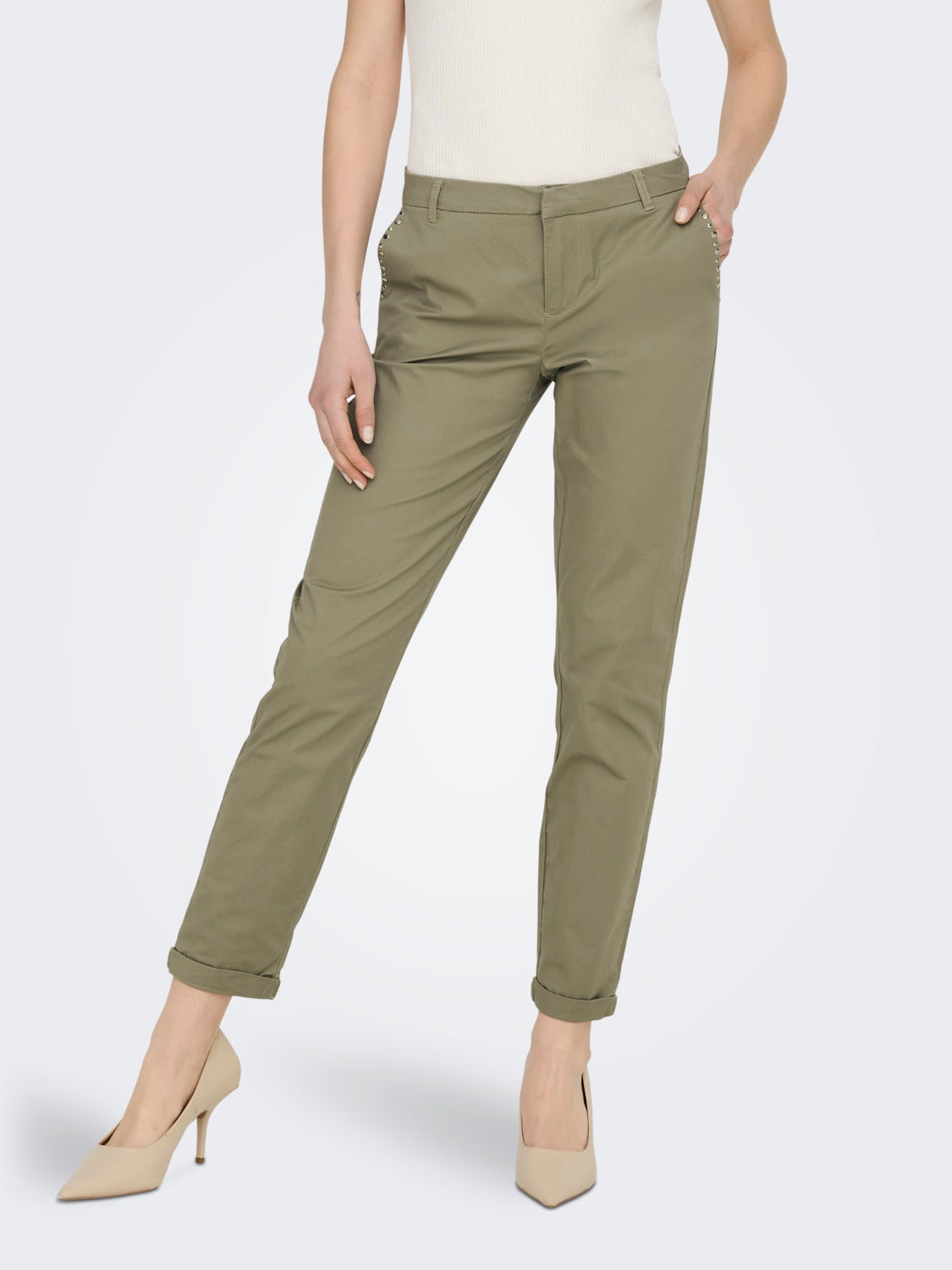 Solid colored Chinos