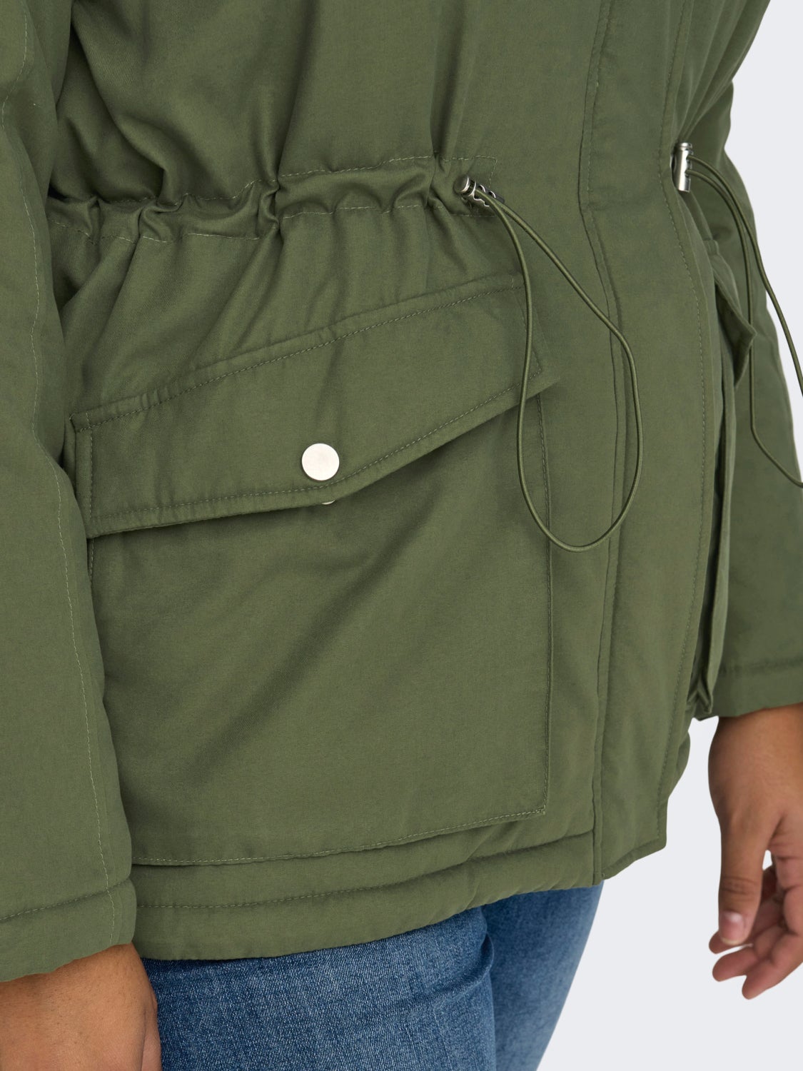 Curvy parka jacket
