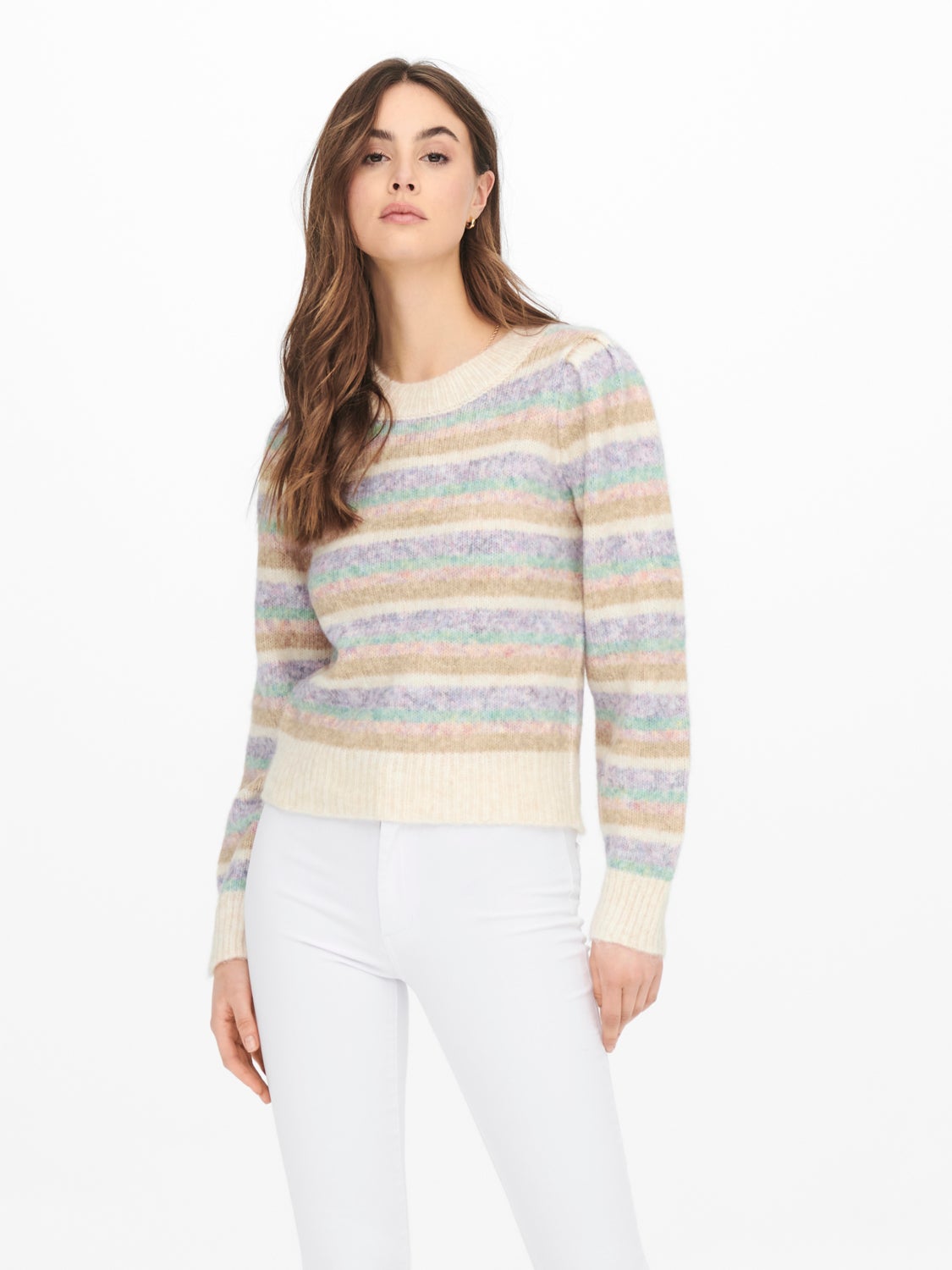 Puff sleeve Knitted Pullover