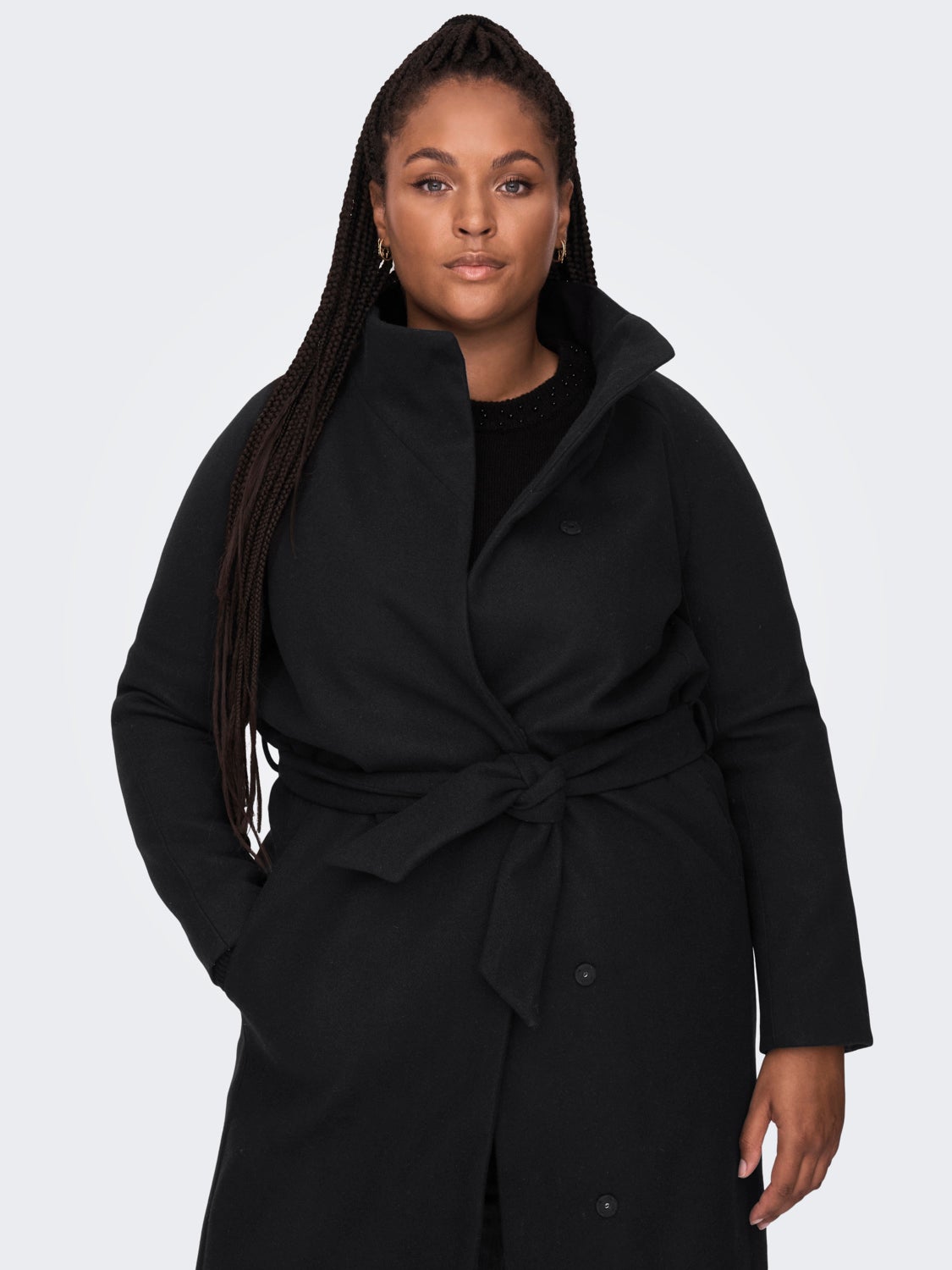 Curvy highneck Coat