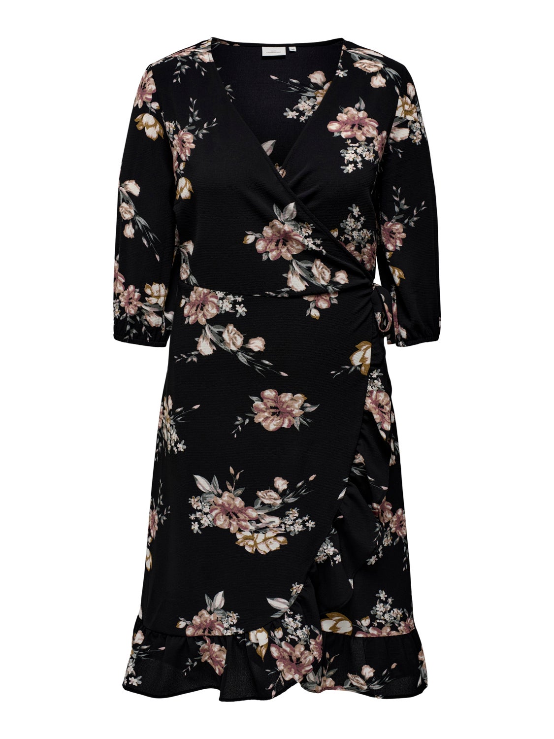 Curvy midi wrap dress