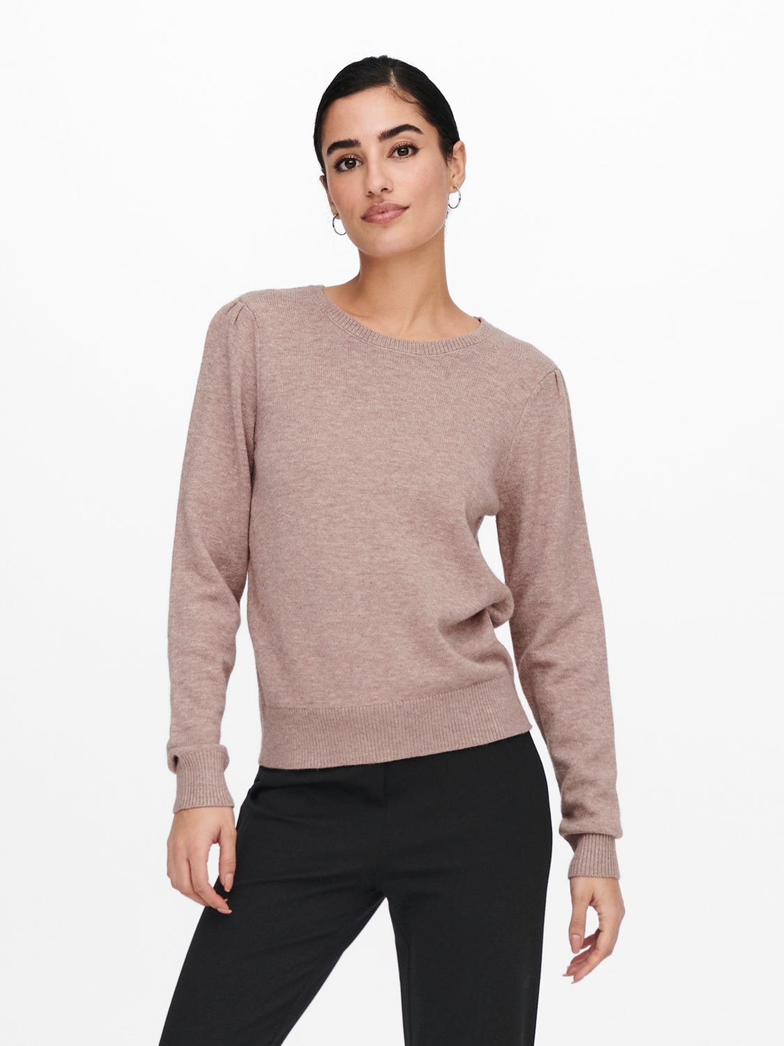 Puff sleeved Knitted Pullover