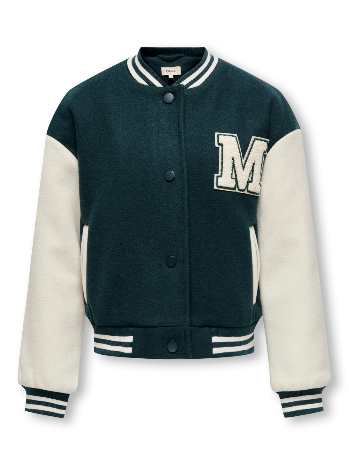 o-neck bomber jacket