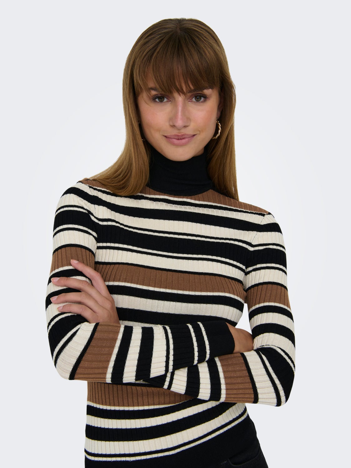 High-neck knit