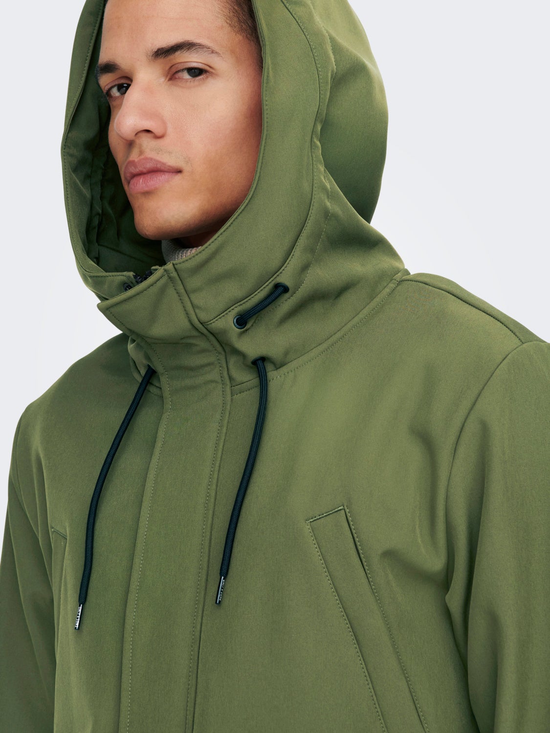 Long softshell jacket
