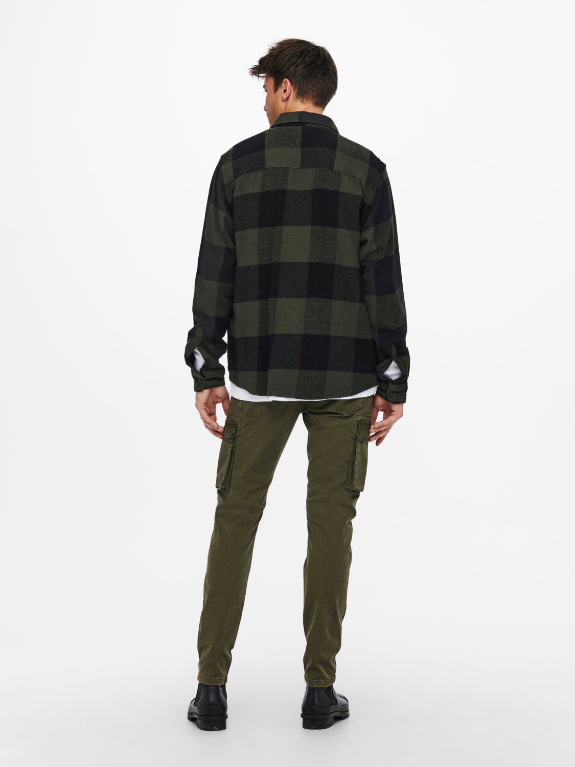 Regular fit Checked twill shirt