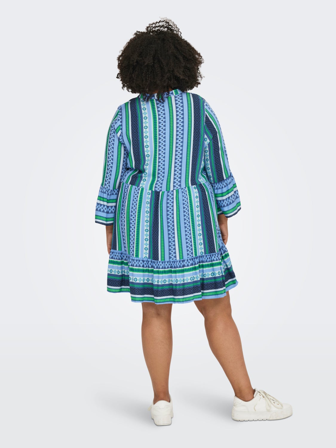 Curvy printed viscose Dress