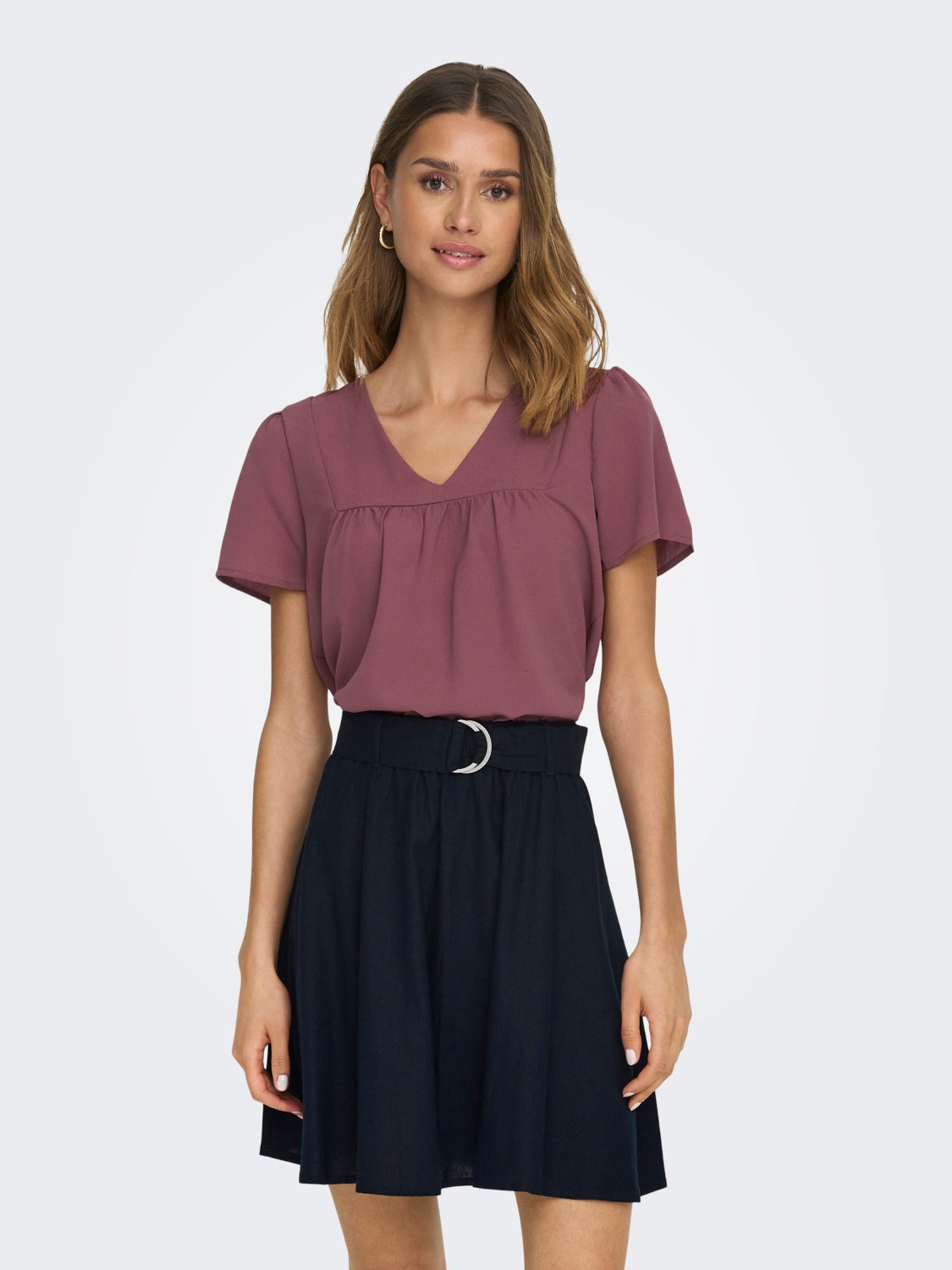 Regular Fit V-Neck Top