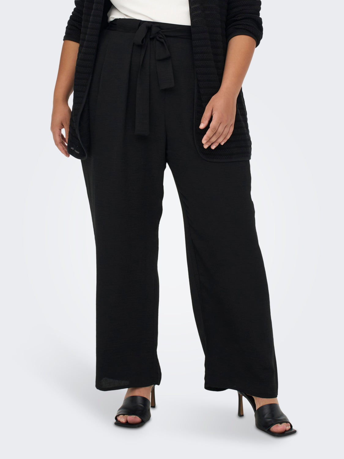 Curvy belted Trousers