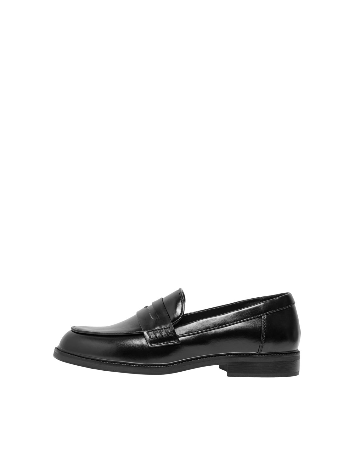 Faux leather loafer