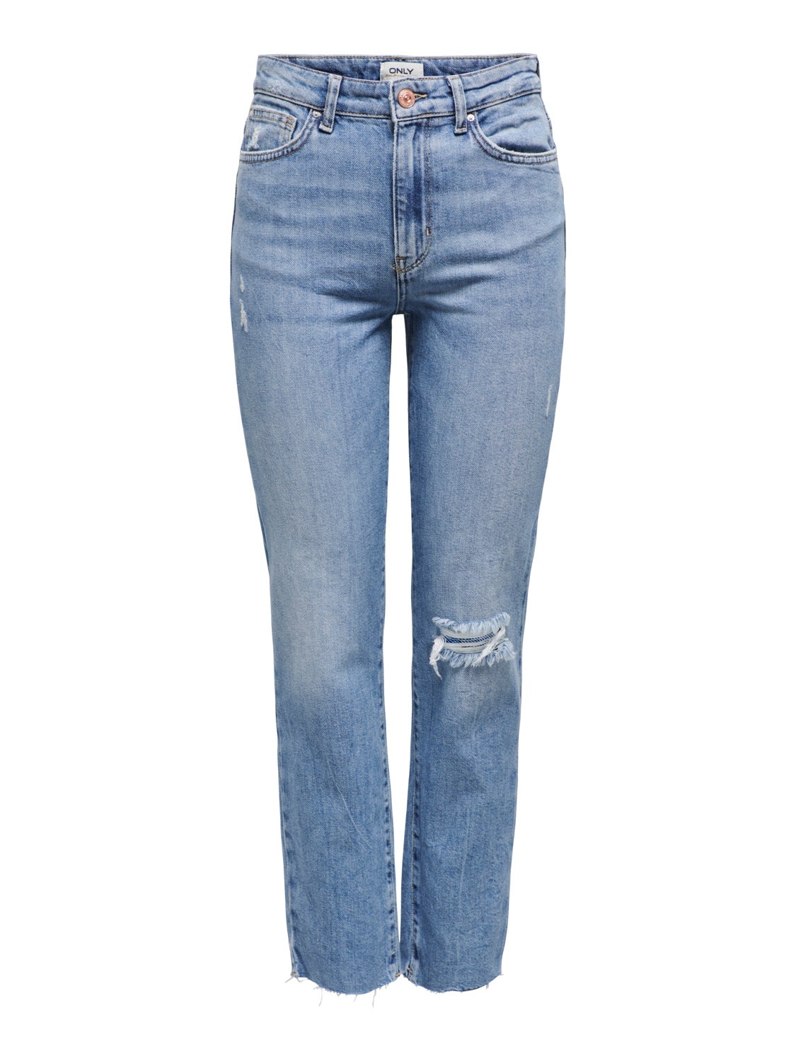 ONLEmily highwaisted destroyed Straight fit jeans