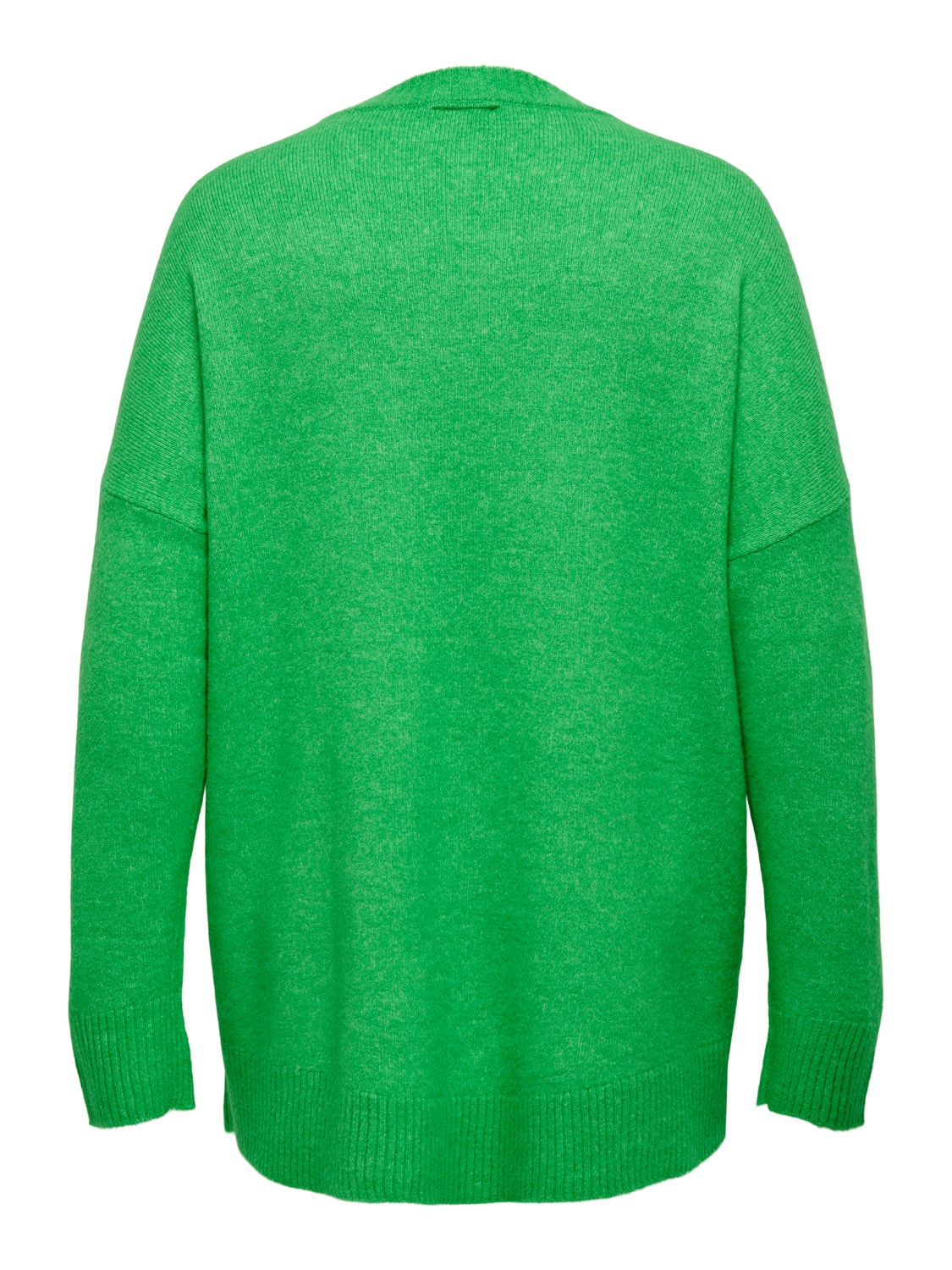 Curvy o-neck knitted pullover