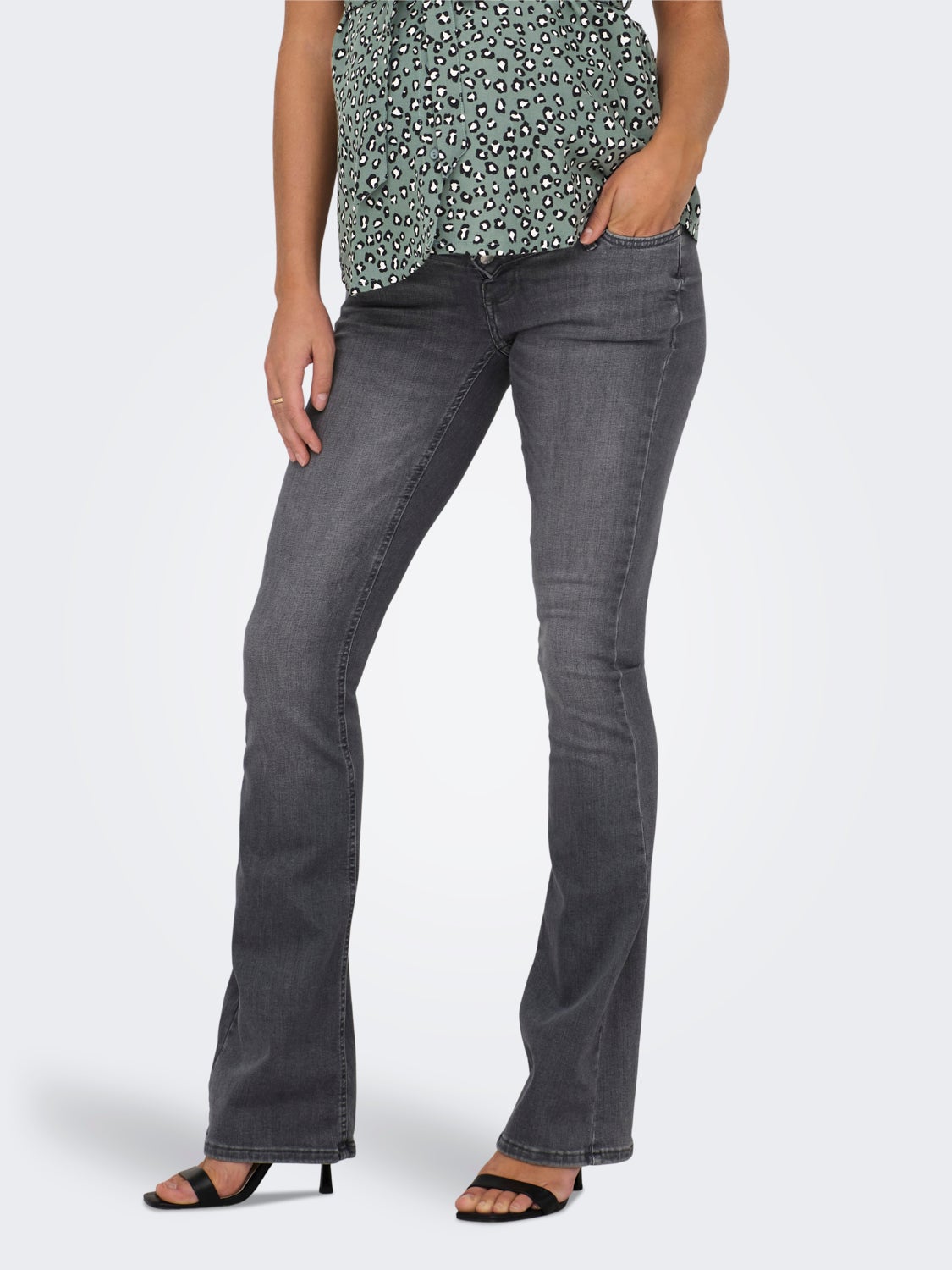 OLMBlush mid Flared Jeans