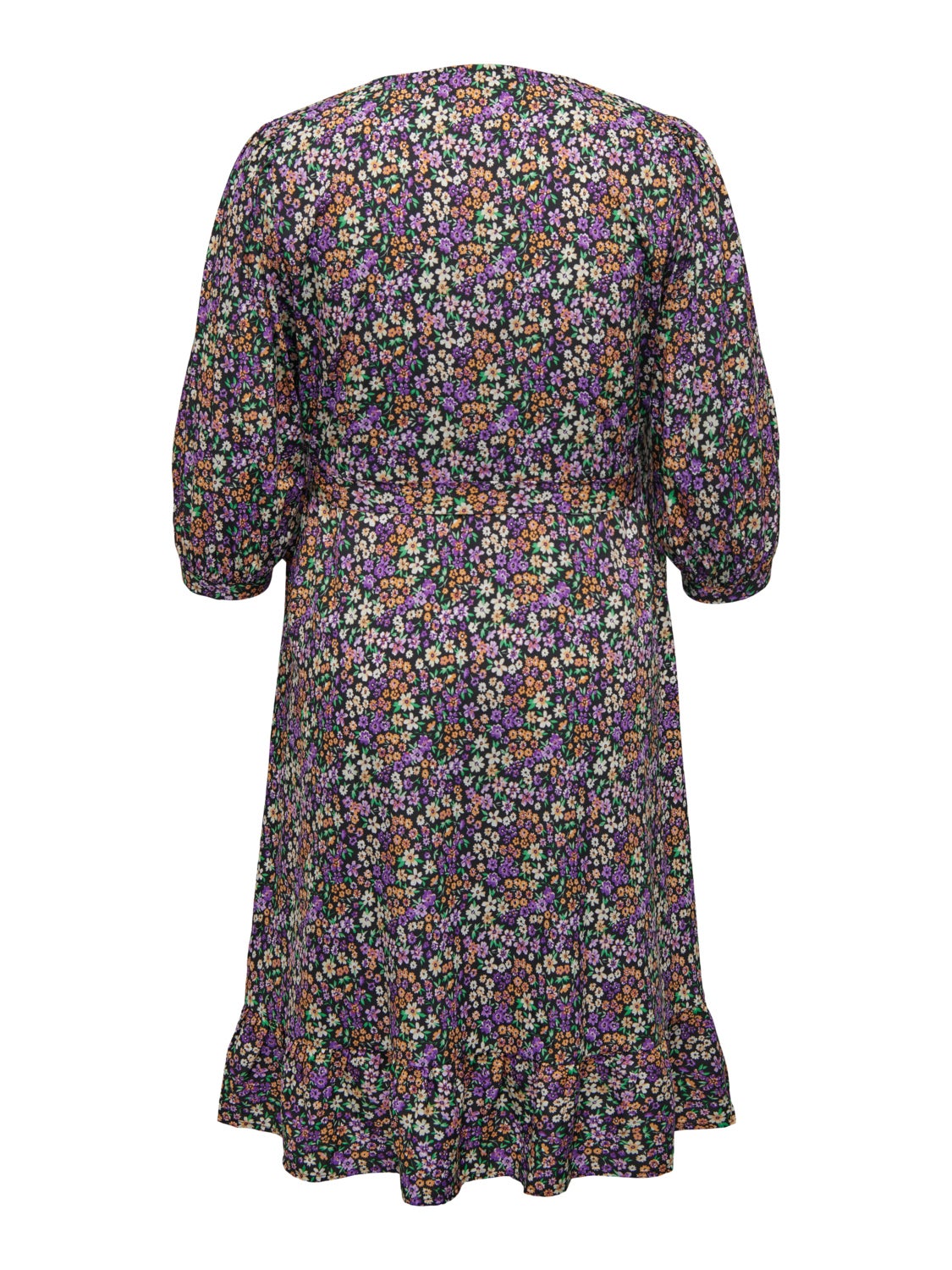 Curvy midi wrap dress