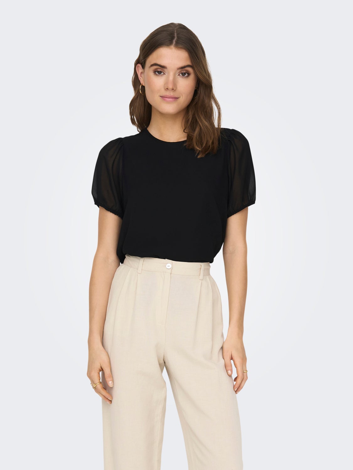 Regular Fit O-Neck Top