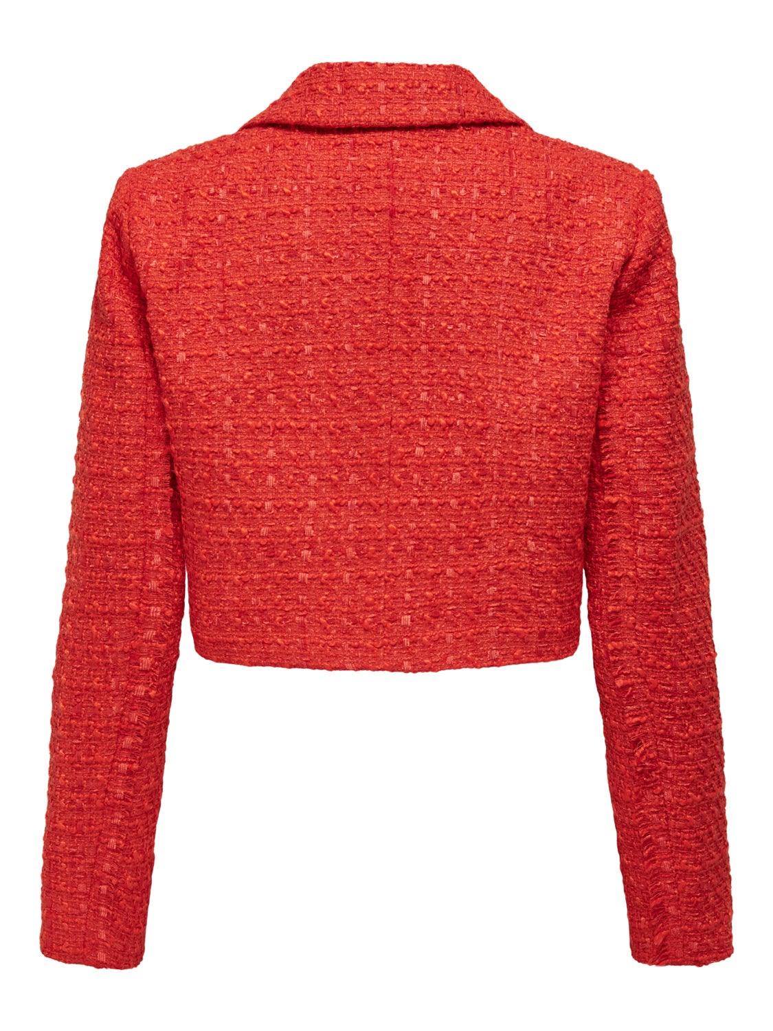 Cropped texture blazer