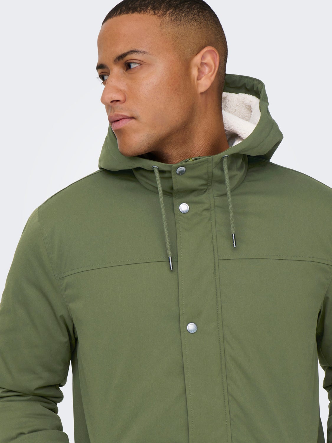 Hooded parka jacket