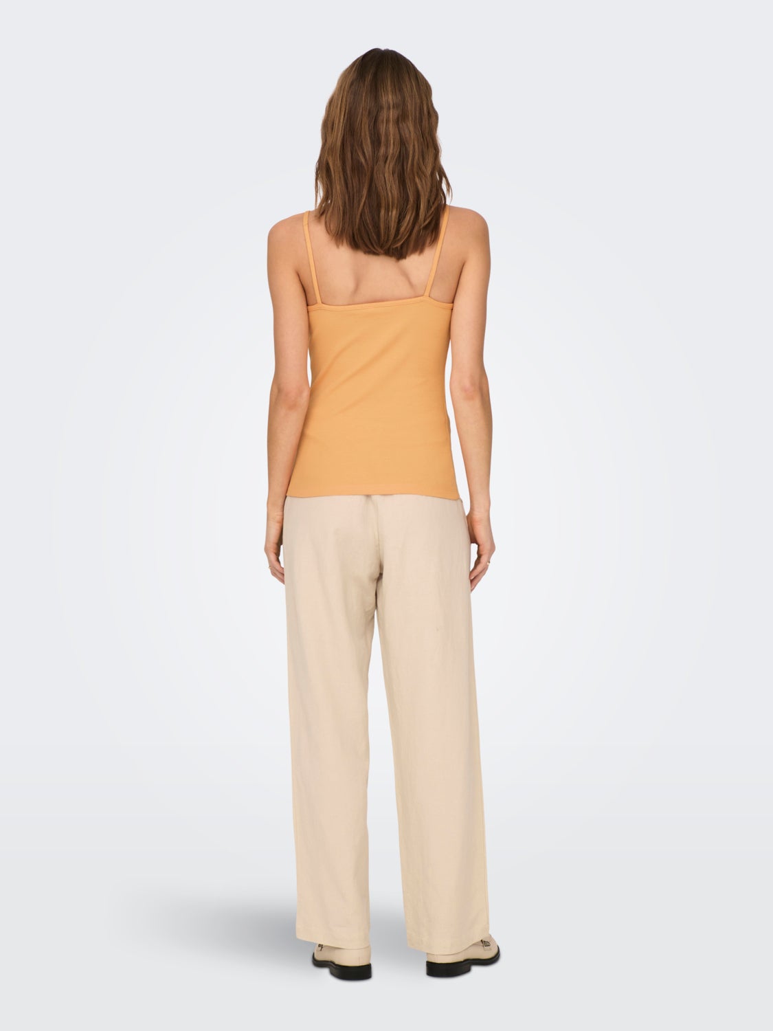 Singlet Top With Lace Edge