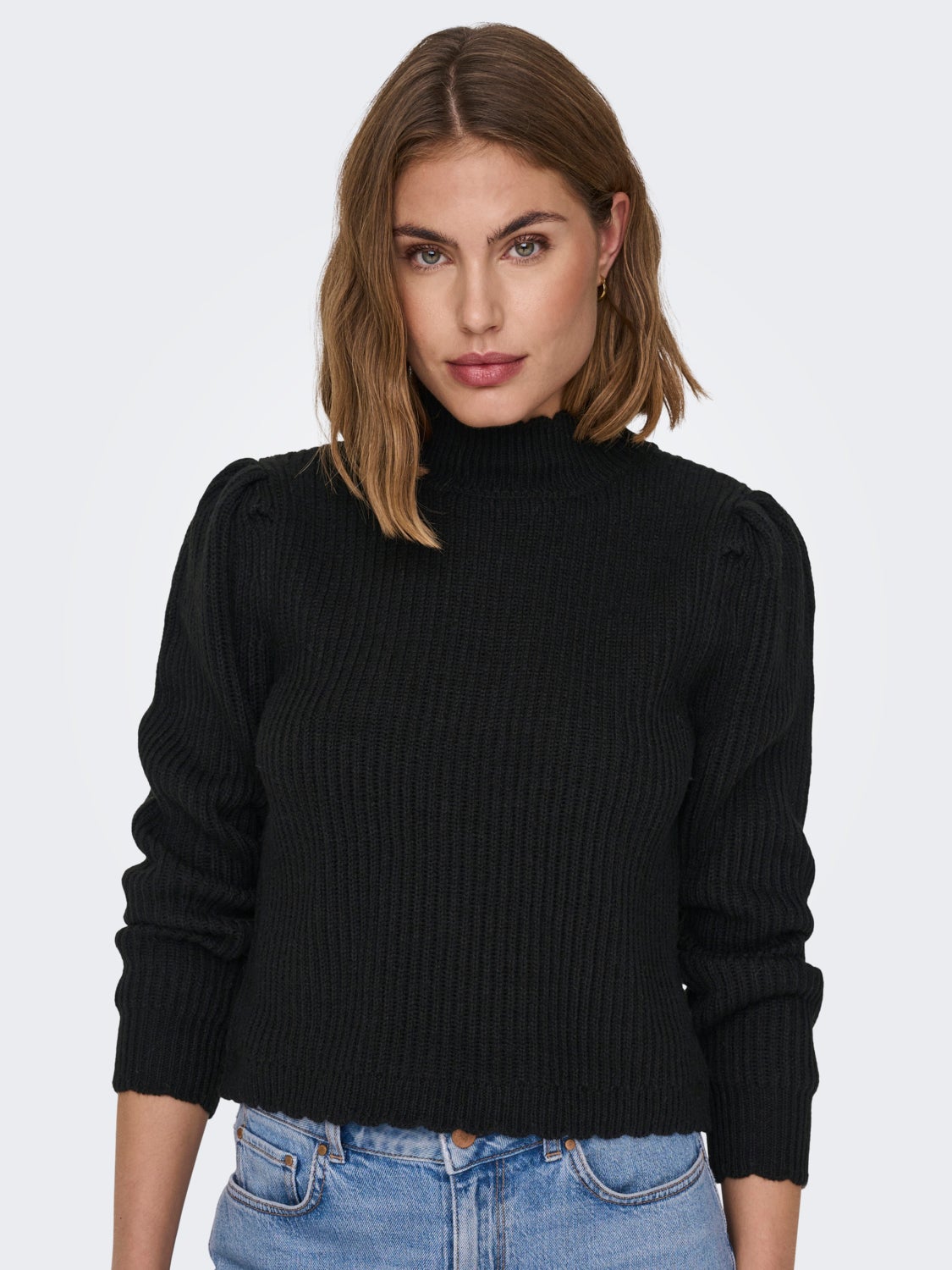high neck Knitted Top