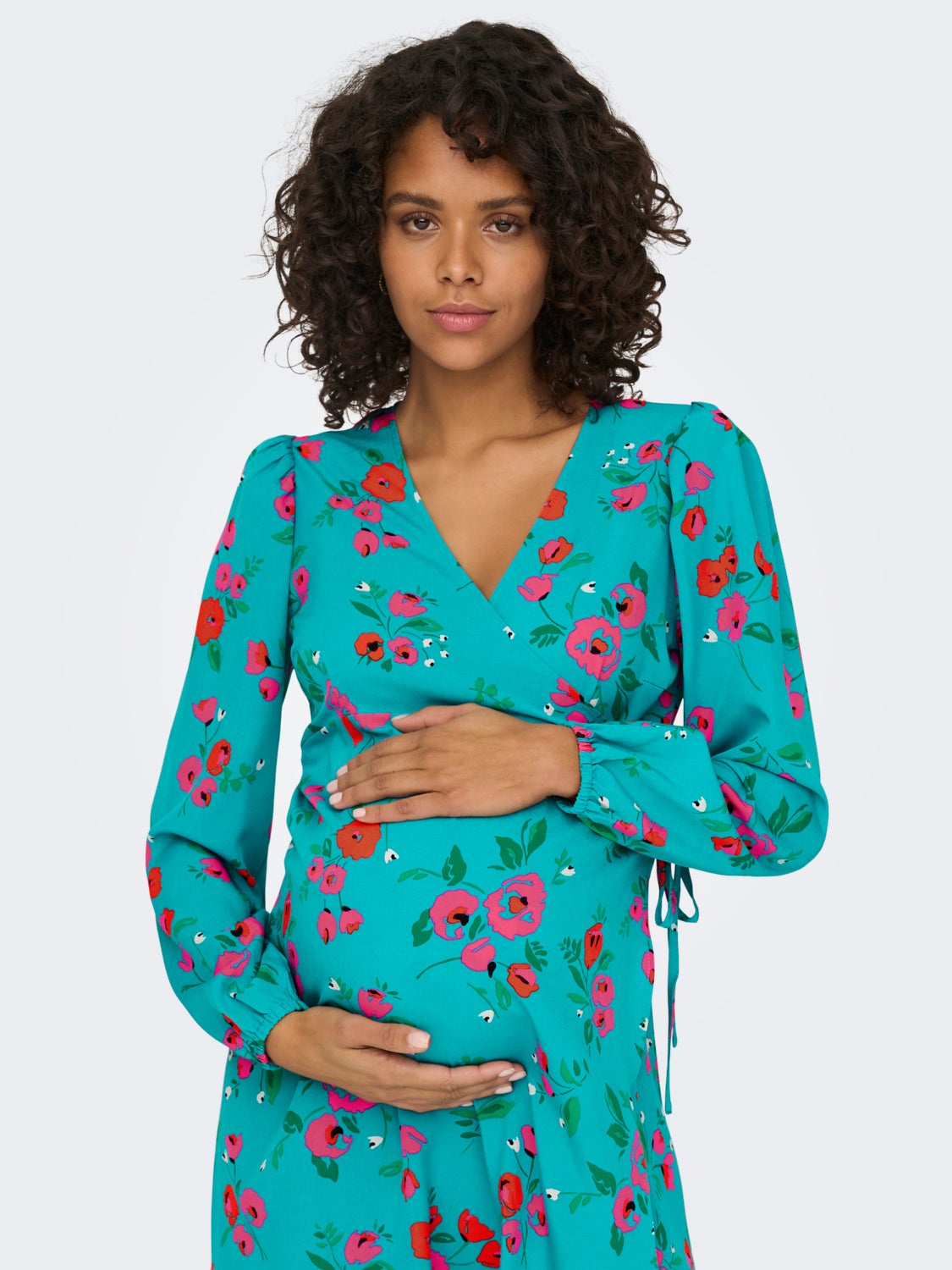 Mama printed Maxi dress