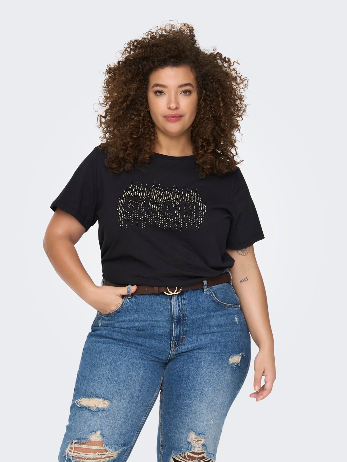 Curvy Printed T-shirt