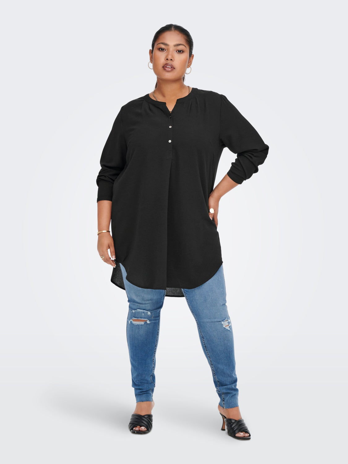 Curvy tunic shirt