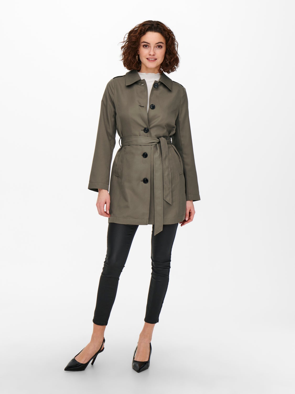 Short belted Trenchcoat
