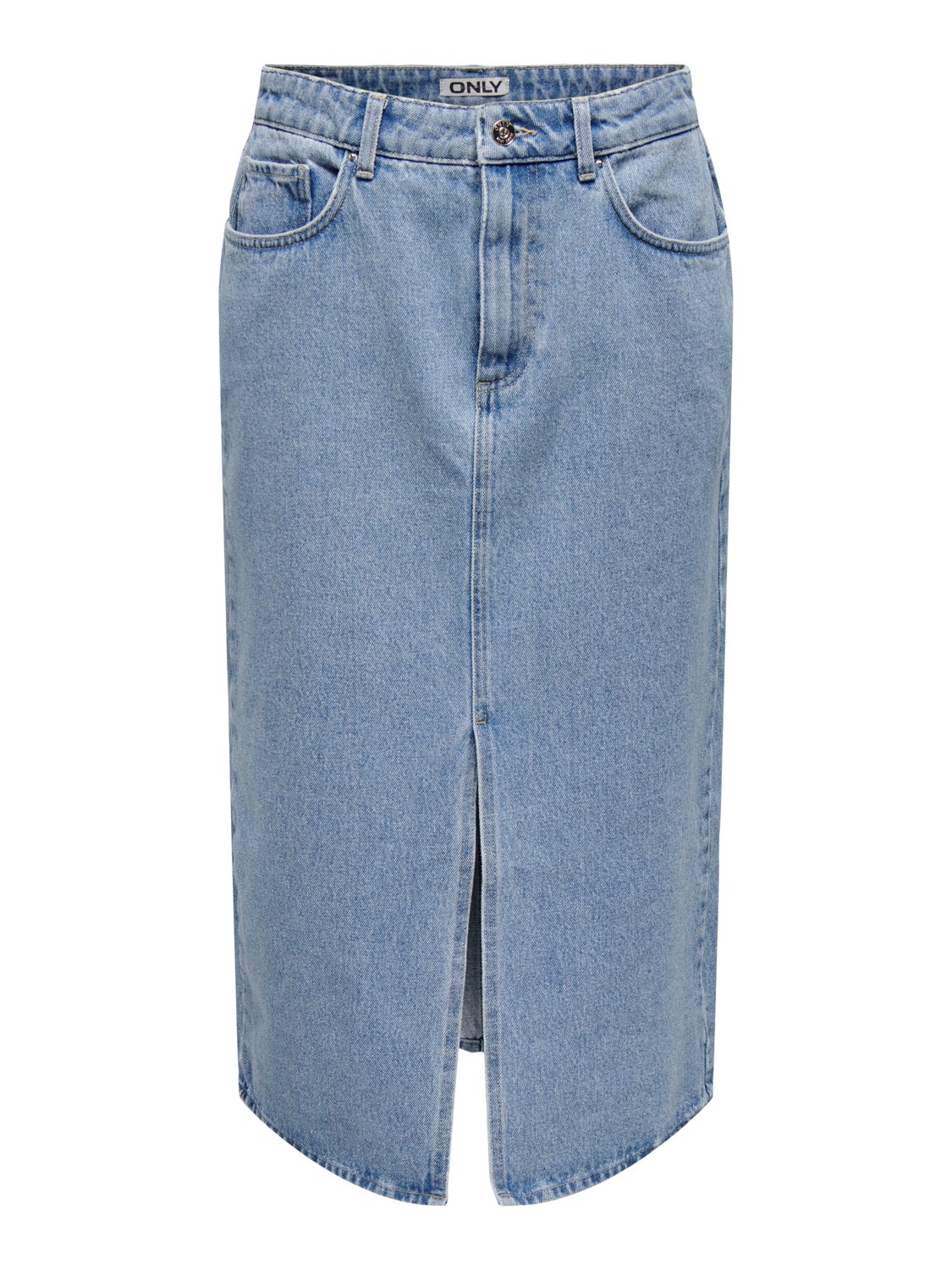 Midi denim skirt