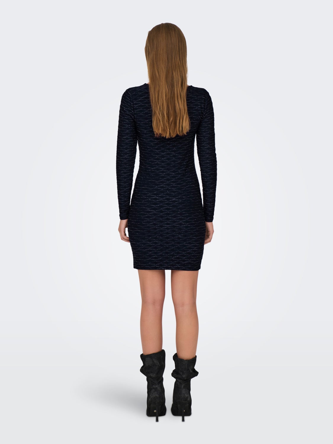 Mini slim dress with glitter