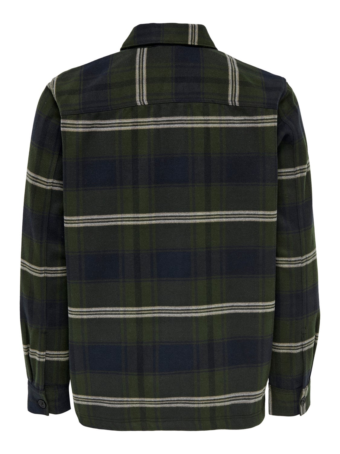 Loose Fit Checked twill overshirt