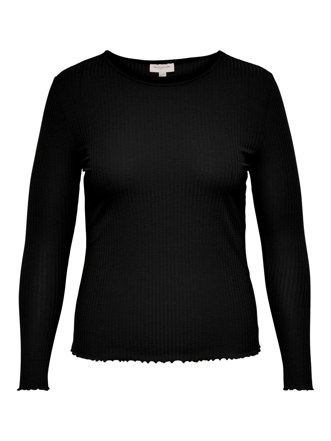 Curvy rib Long Sleeved Top