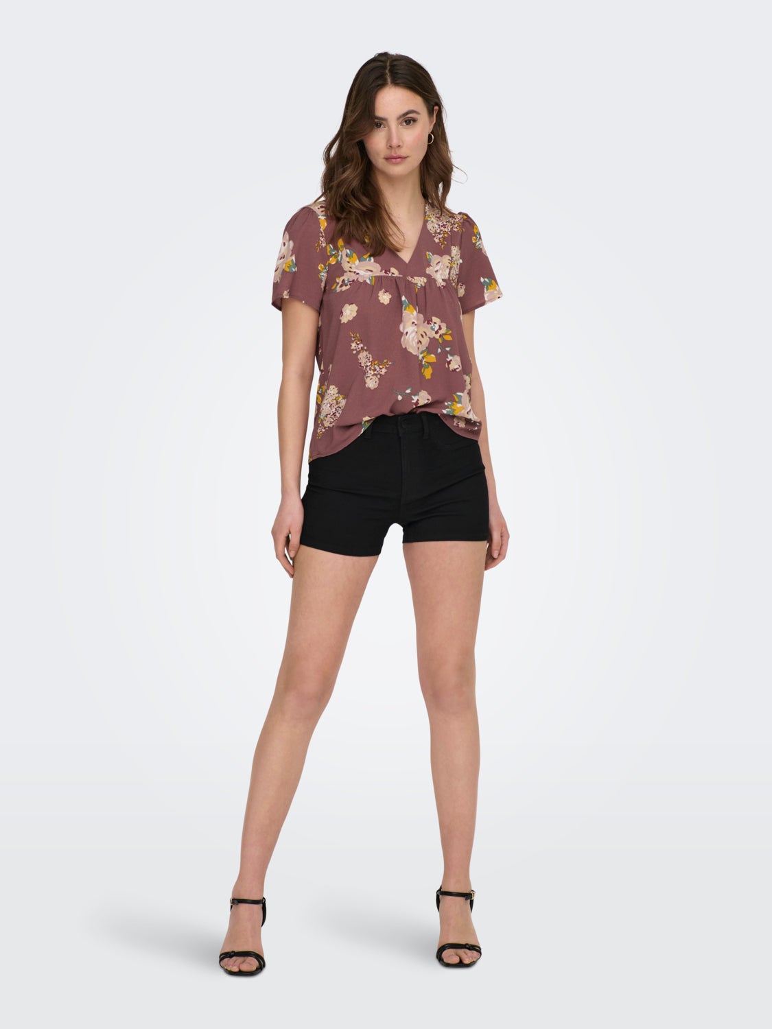 Regular Fit V-Neck Top