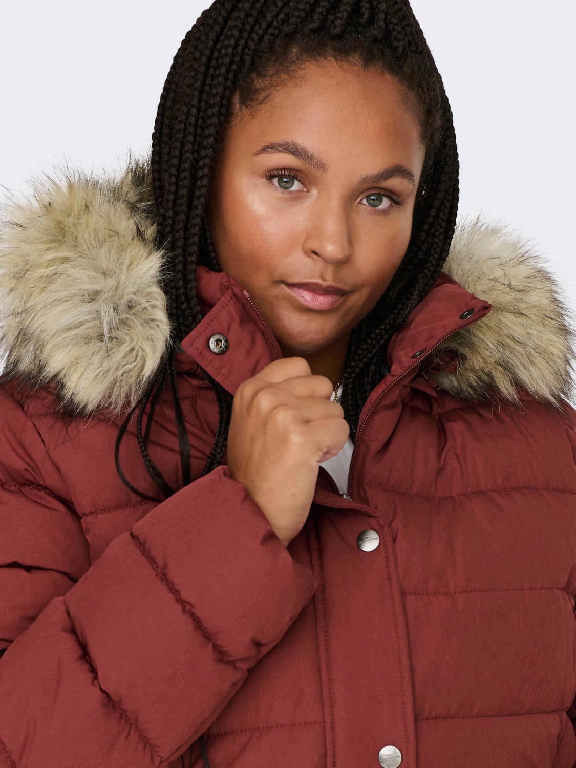 Curvy long Quilted jacket