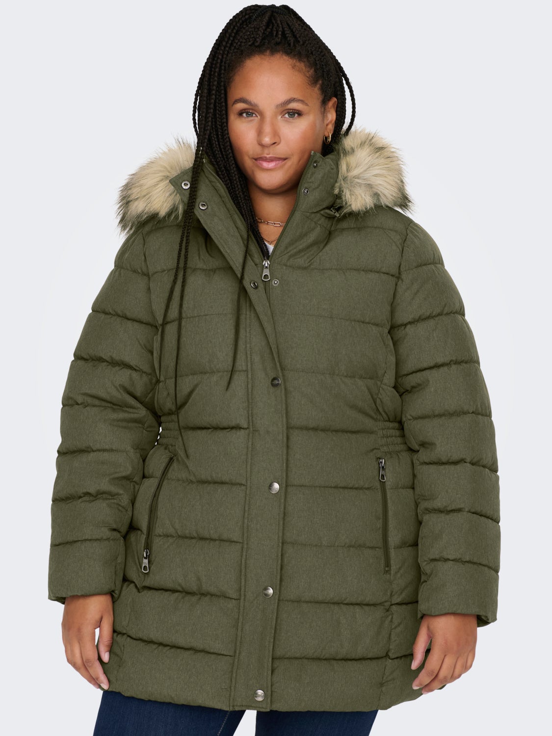 Curvy long Quilted jacket