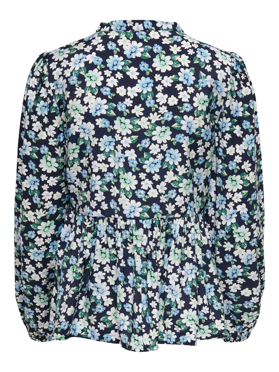 Printed peplum top