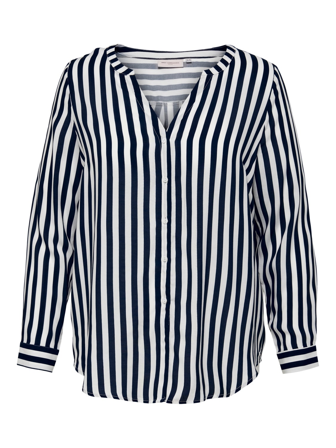 Curvy striped viscose Shirt