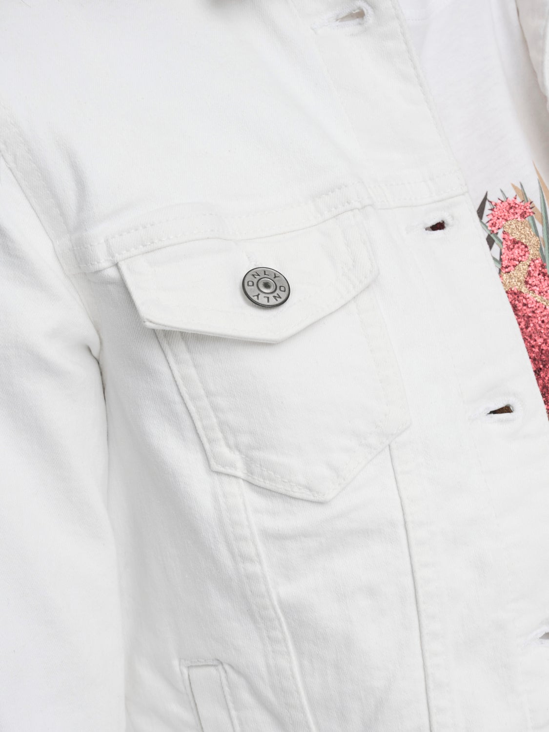 Solid coloured Denim jacket