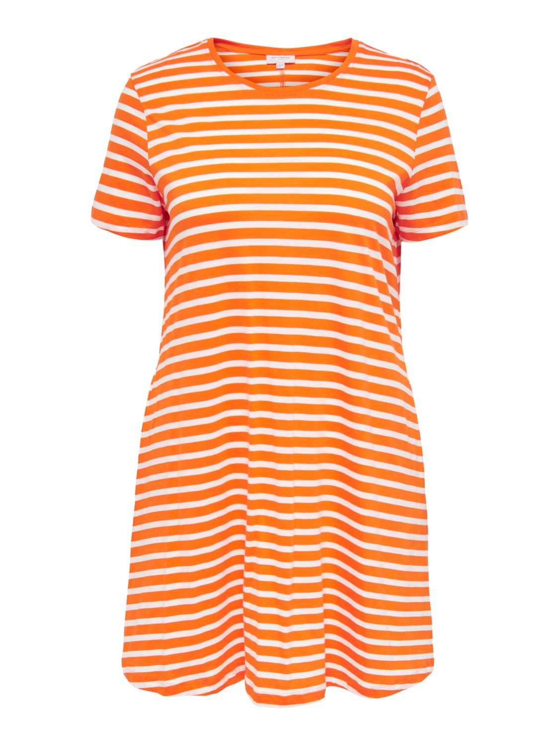 Curvy striped cotton dress