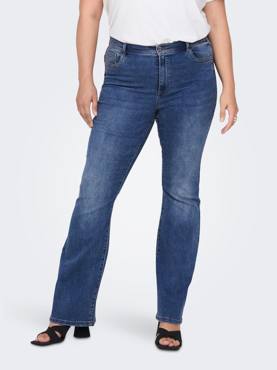 Curvy CARSally hw skinny Flared Jeans