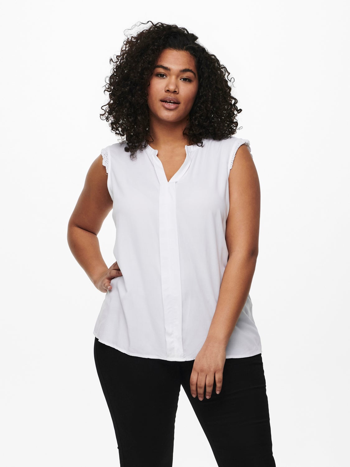 Curvy loose Sleeveless Top