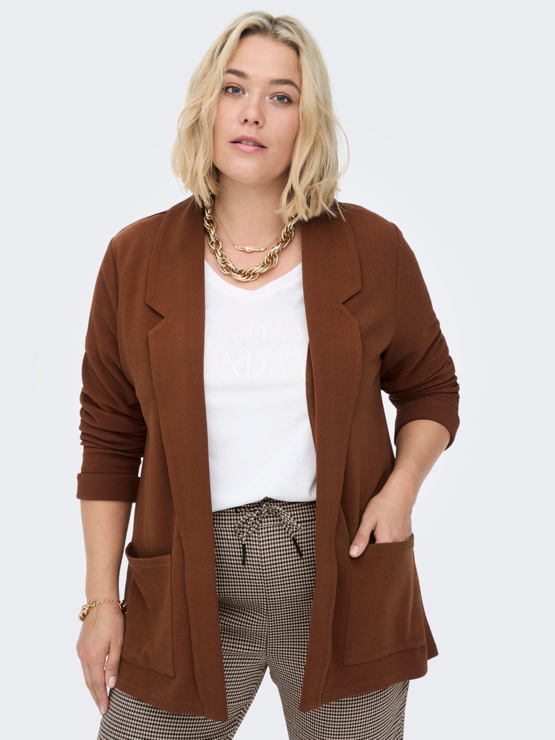 Curvy open Blazer
